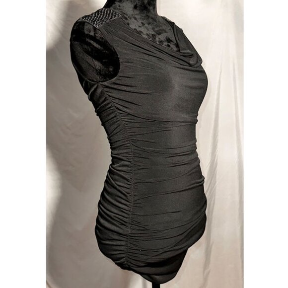 Studio Y Tight Mini Club Dress, Scooped Neckline, XS - Picture 1 of 10